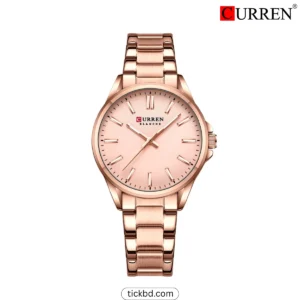 CURREN 9090 Exclusive Luxury Women's Watch – Gold Edition