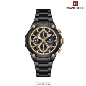 Naviforce NF8071 Luxury Watch for Men - Black Gold