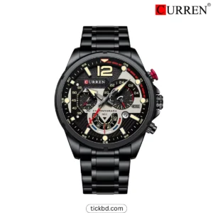 CURREN 8395 Luxury Brand Watch for Men - Black-Gold