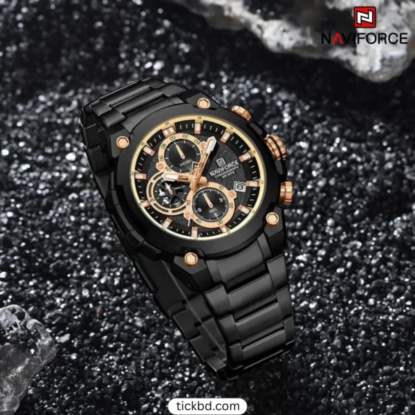 Naviforce NF8071 Price in Bangladesh - Black Gold