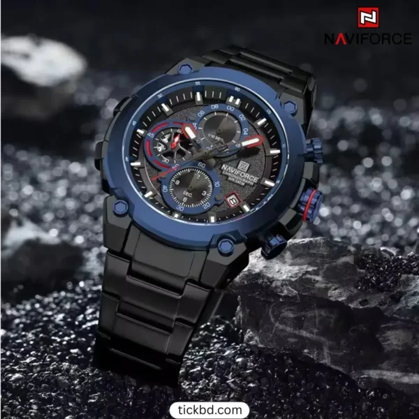 Naviforce 8071 watch Price in Banlgadesh - Black Blue