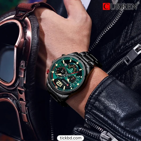 CURREN 8395 Luxury Brand Watch price in Bangladesh - Black Green