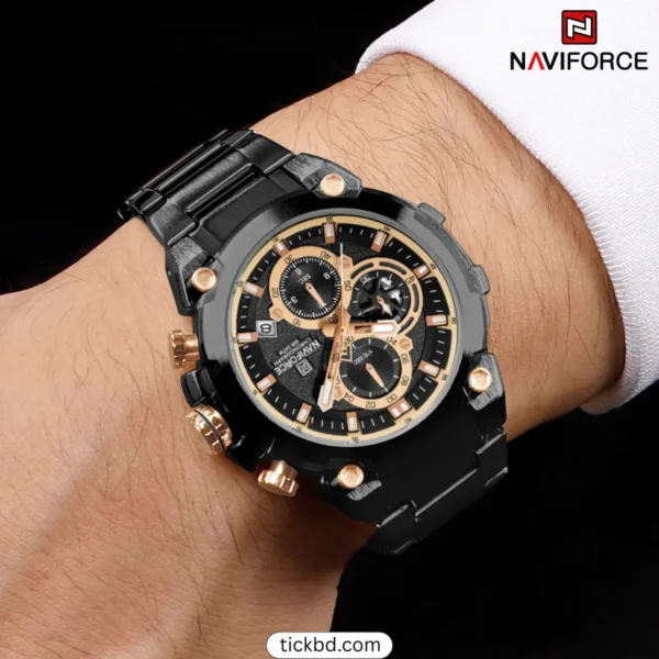 Naviforce NF8071 boys gift watch - Black Gold