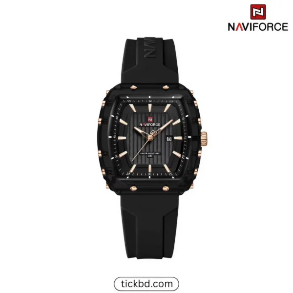 Naviforce 7124 Black Best Price in Bangladesh tikbd