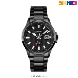 SKMEI 1654 Men's Luxury Quartz Watch - Black