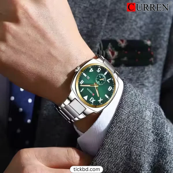 CURREN 8472 Watch - Green tickbd