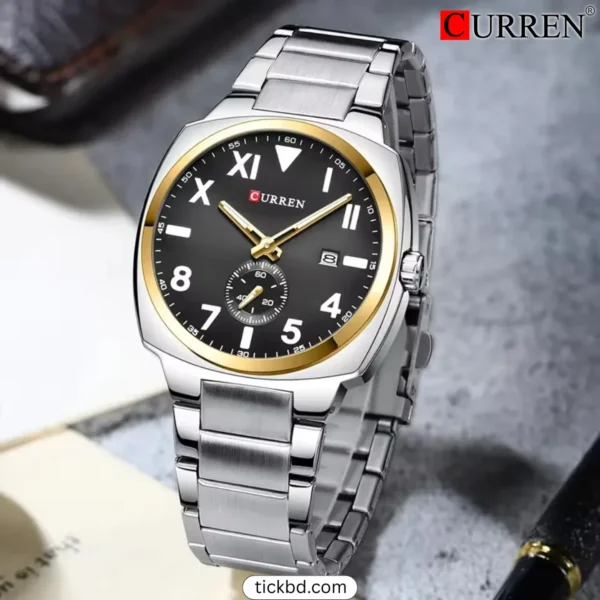 CURREN 8472 Watch - Gold Black for men