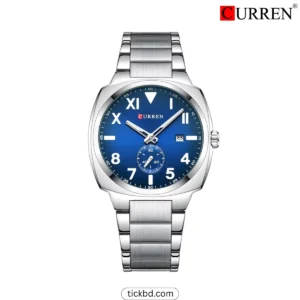 CURREN 8472 New Arrival Luxury Men Watch - Silver Blue