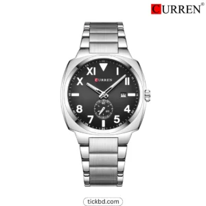 CURREN 8472 New Arrival Luxury Men Watch - Silver Black