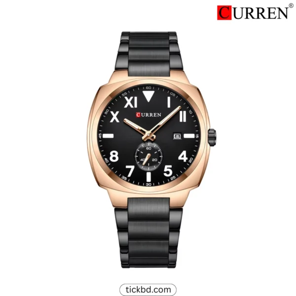 CURREN 8472 New Arrival Luxury Men Watch - Rose Black
