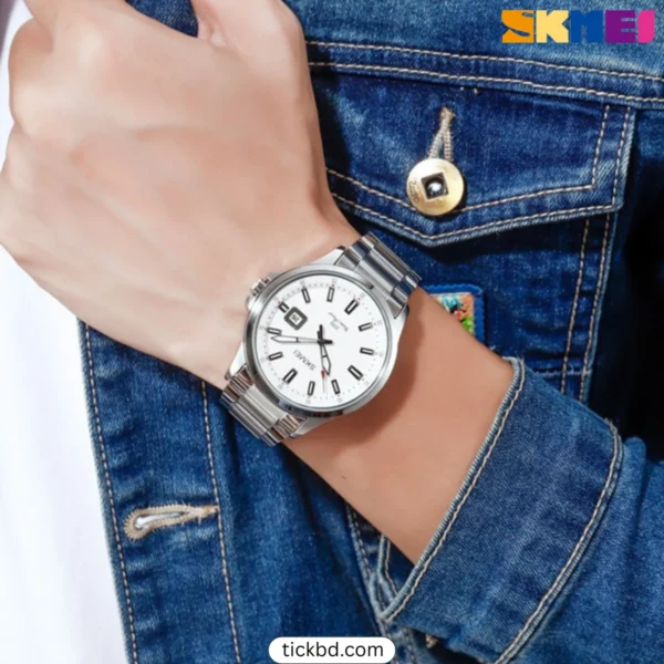 SKMEI 1654 Men clock - Silver