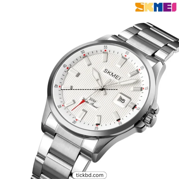 SKMEI 1654 Men clock - Silver