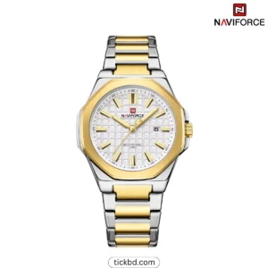 NAVIFORCE 9258 Luxury Watch for Men - Gold white
