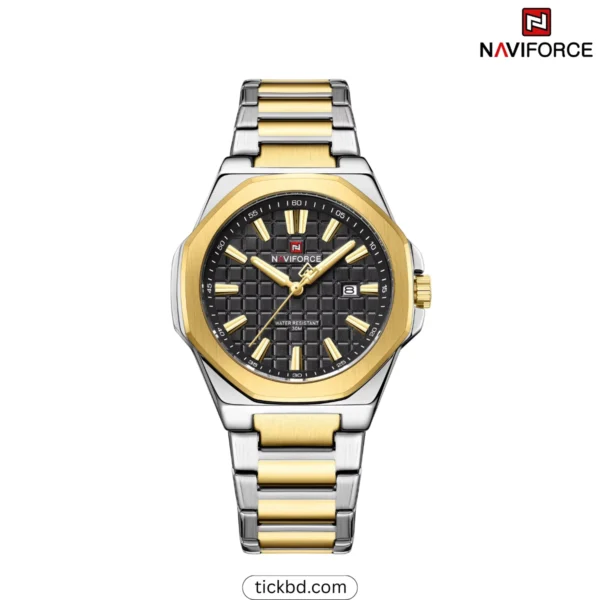 NAVIFORCE 9258 Luxury Watch for Men - Gold black