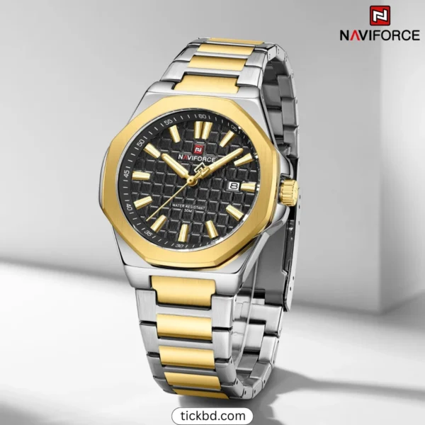 NAVIFORCE 9258 Watch Gold black