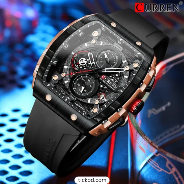 CURREN 8442 Black color Watch for men