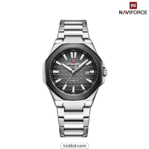 NAVIFORCE NF9258 Luxury Watch for Men - Silver black