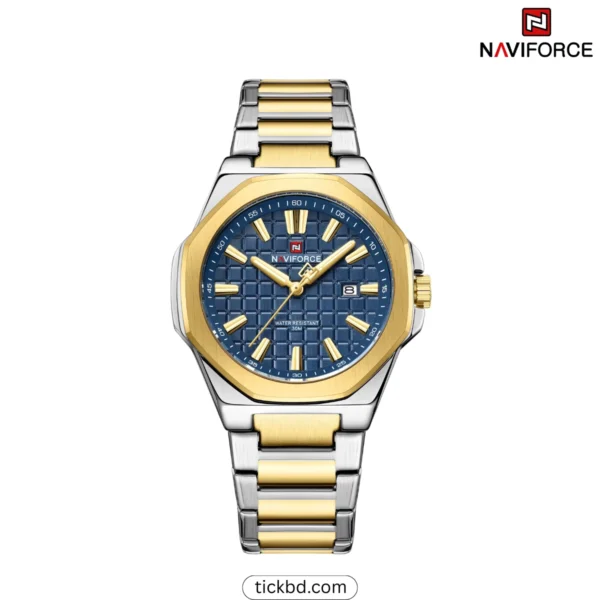 NAVIFORCE NF9258 Luxury Watch for Men - Gold blue