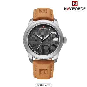 Naviforce 9202L Men's Premium Watch – Brown Silver