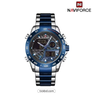 Naviforce NF9171 Men's Luxury Watch - Silver Blue