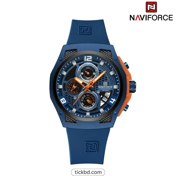 Naviforce 8051T Luxury & Durable Watch – Black Blue