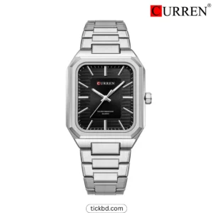 Curren 8457 Luxury Men’s Watch - Silver Black