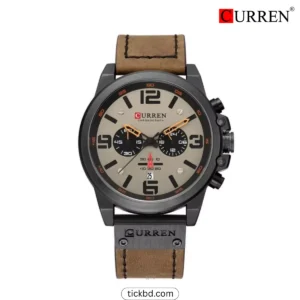 CURREN 8314 Chronograph Watch for Men - Broun
