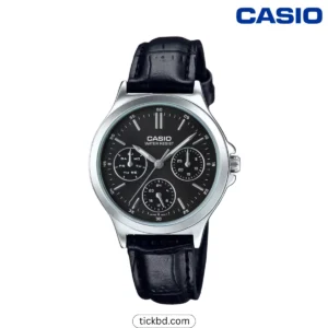 Casio LTP-V300L-1A Leather Strap Women’s Analog Watch