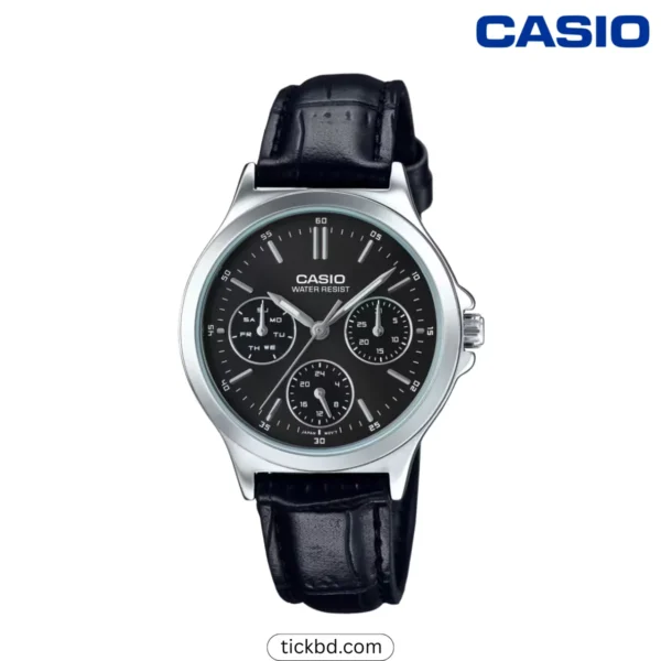 Casio LTP-V300L-1A Leather Strap Women’s Analog Watch