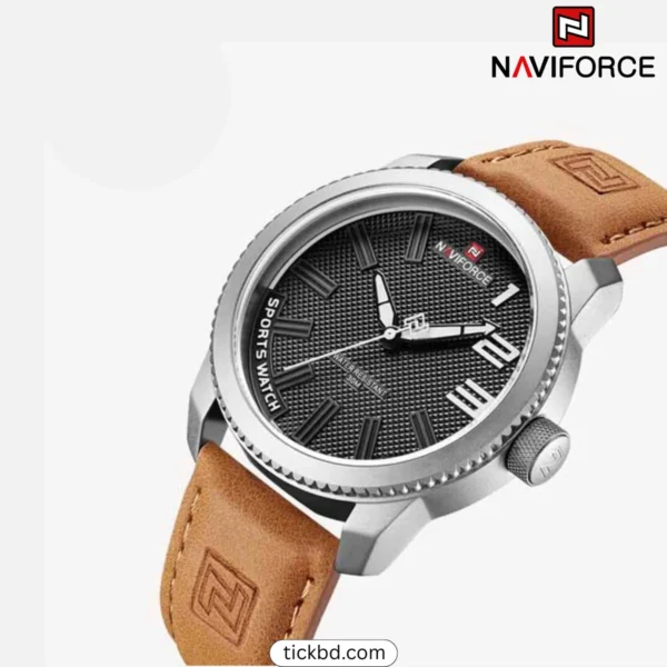 Naviforce 9202L Men's Watch Brown White price in Bangladesh