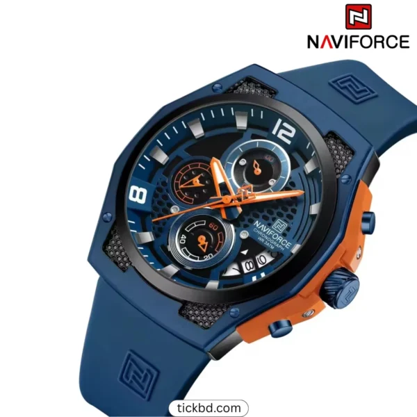 Naviforce 8051T Black Blue Men's Watch in Banlgadesh