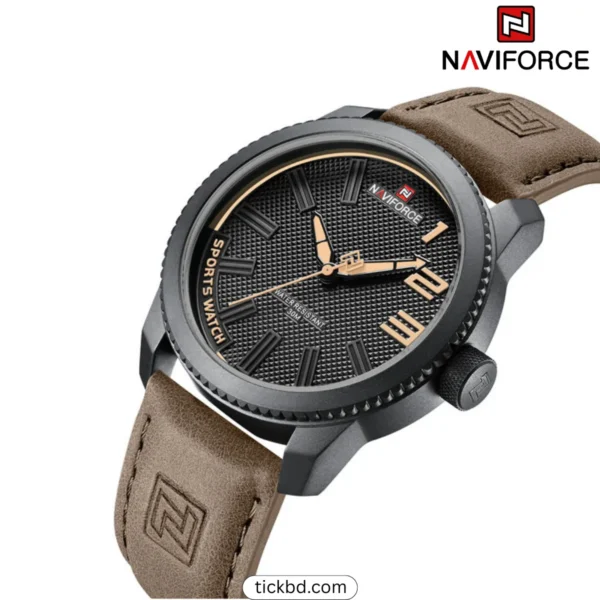 Naviforce 9202L Watch Best Price in Bangladesh– Black Brown