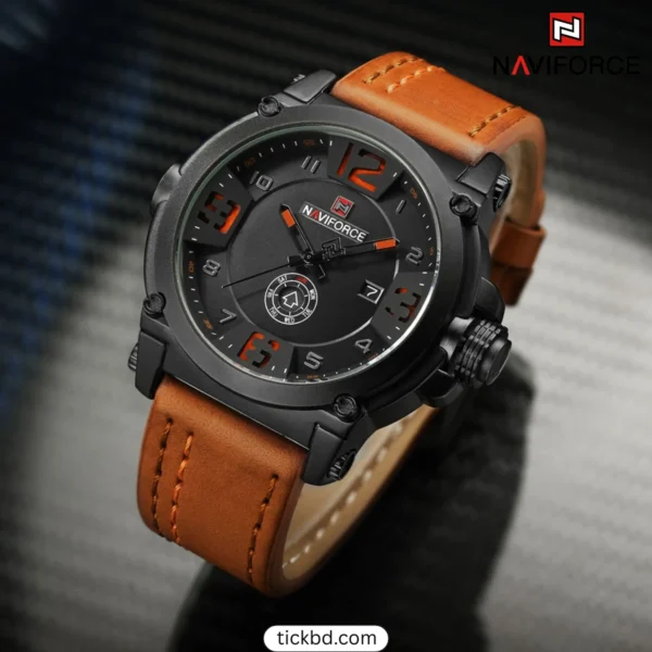 Naviforce 9099 clock Best Price in Bangladesh– Black Yellow
