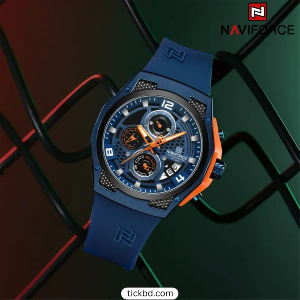 Naviforce 8051T Luxury & Durable Watch – Black Blue