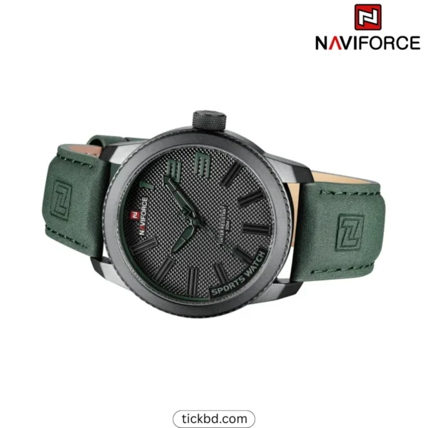 Naviforce NF9202L clock – Green Black tick bd