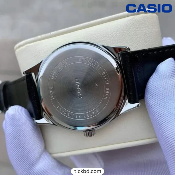 Casio MTP-V006L-1B2UDF leather belt waterproof watch by tik bd