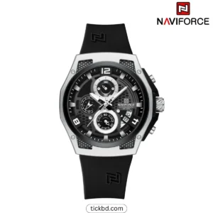 Naviforce NF8051T Stylish & Durable Watch – Black White