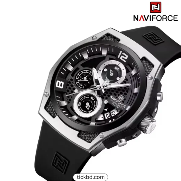 Naviforce NF8051T men's Watch Black White