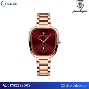 Poedagar 783 Luxury Ladies Watch – Stylish Irregular Design for Women
