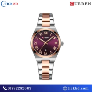 Curren 9095 Elegant Ladies Watch – Stainless Steel Roman Dial