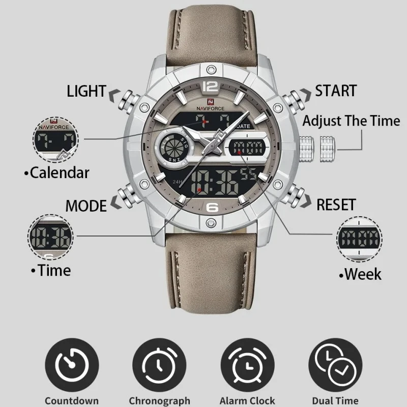 Naviforce NF9263 CrossTime Edition Watch best price in Bangladesh