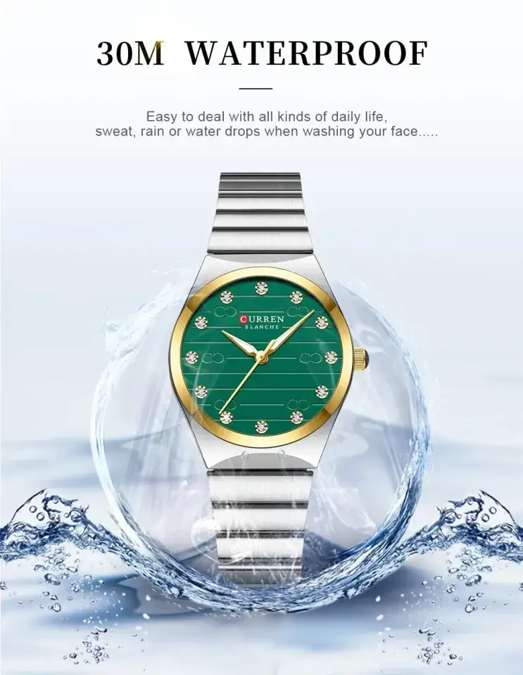 CURREN 9110 top brand watch for women Young luxury ladies watch Round Dial Stainless Steel reloj mujer