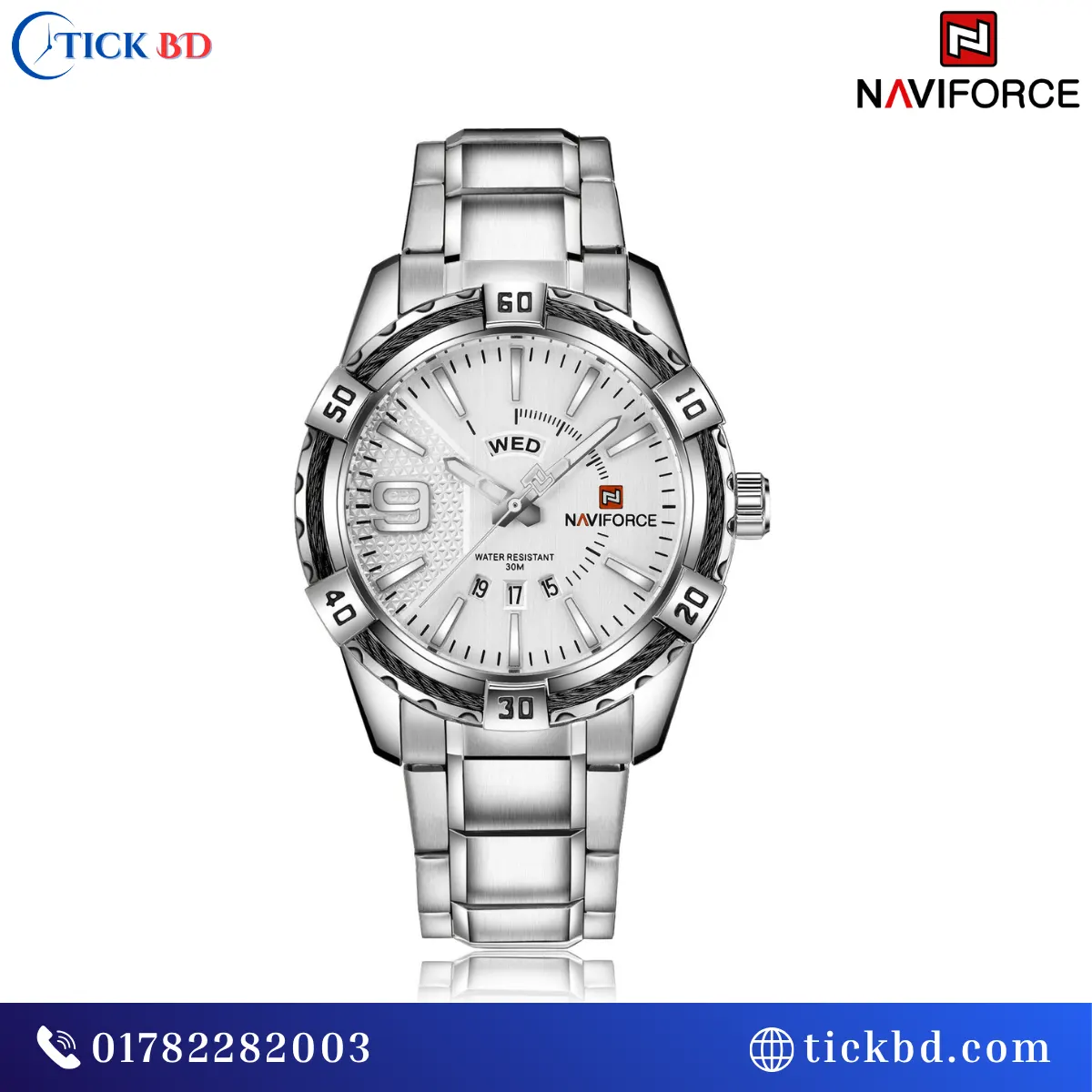 NAVIFORCE NF9117S Men's Watch Best price in Bangladesh