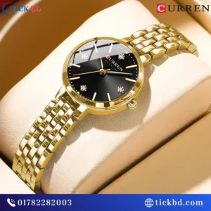 Curren 9106 Ladies Luxury Analog Quartz Watch Stainless Steel Mesh