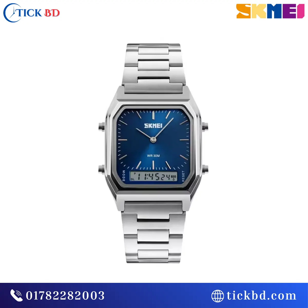 Curren 9090 Men's Watch 42mm Stainless Steel Analog Quartz