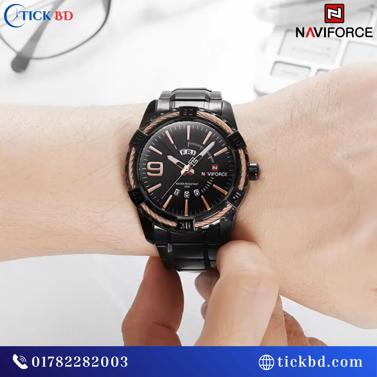 NAVIFORCE NF9117S Men's Watch Best price in Bangladesh