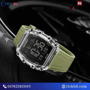 NAVIFORCE NF6107 Sport Digital Watch Silicone Strap LED Backlight