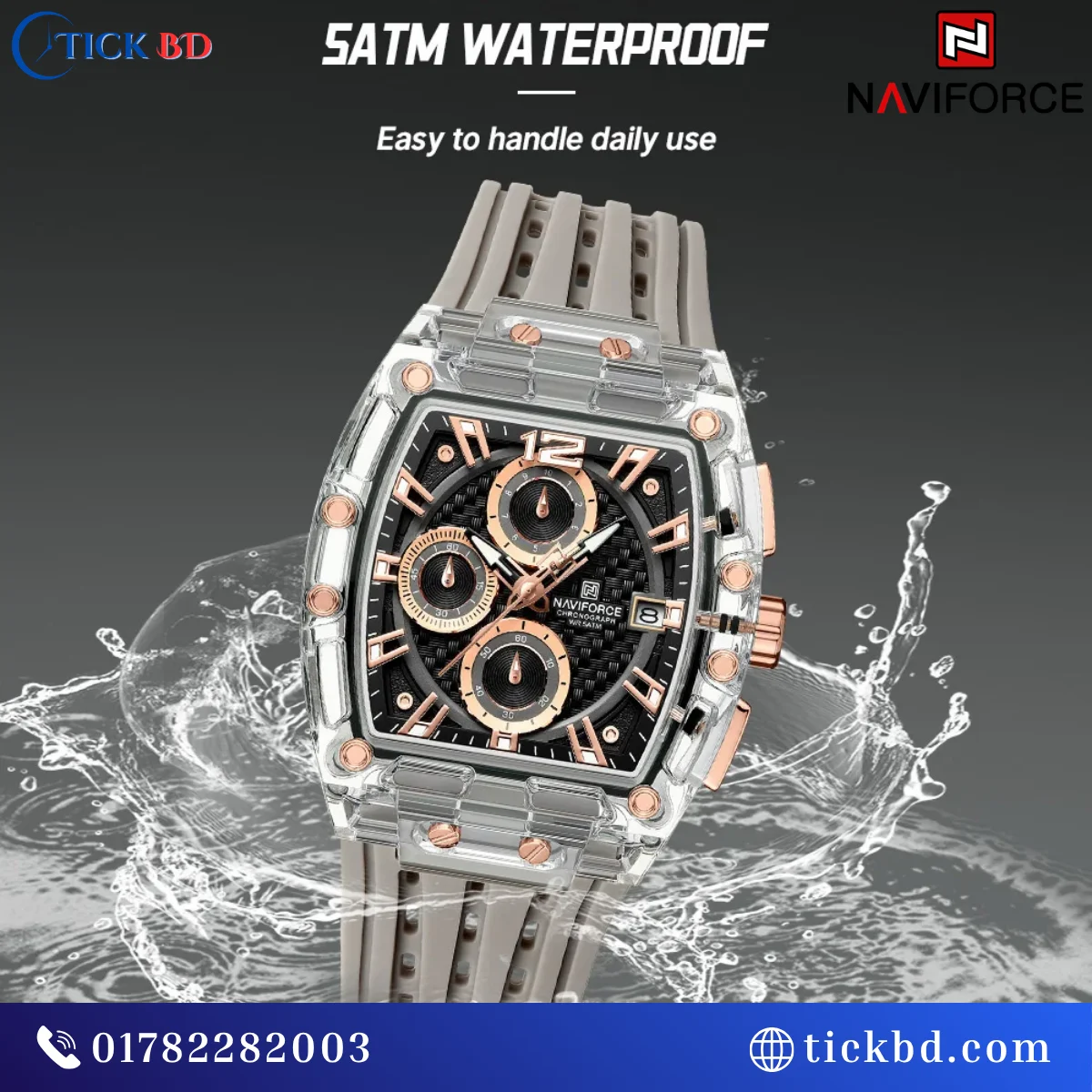 NAVIFORCE NF7105 Sports Chronograph Watch Best Prcie in Bangladesh