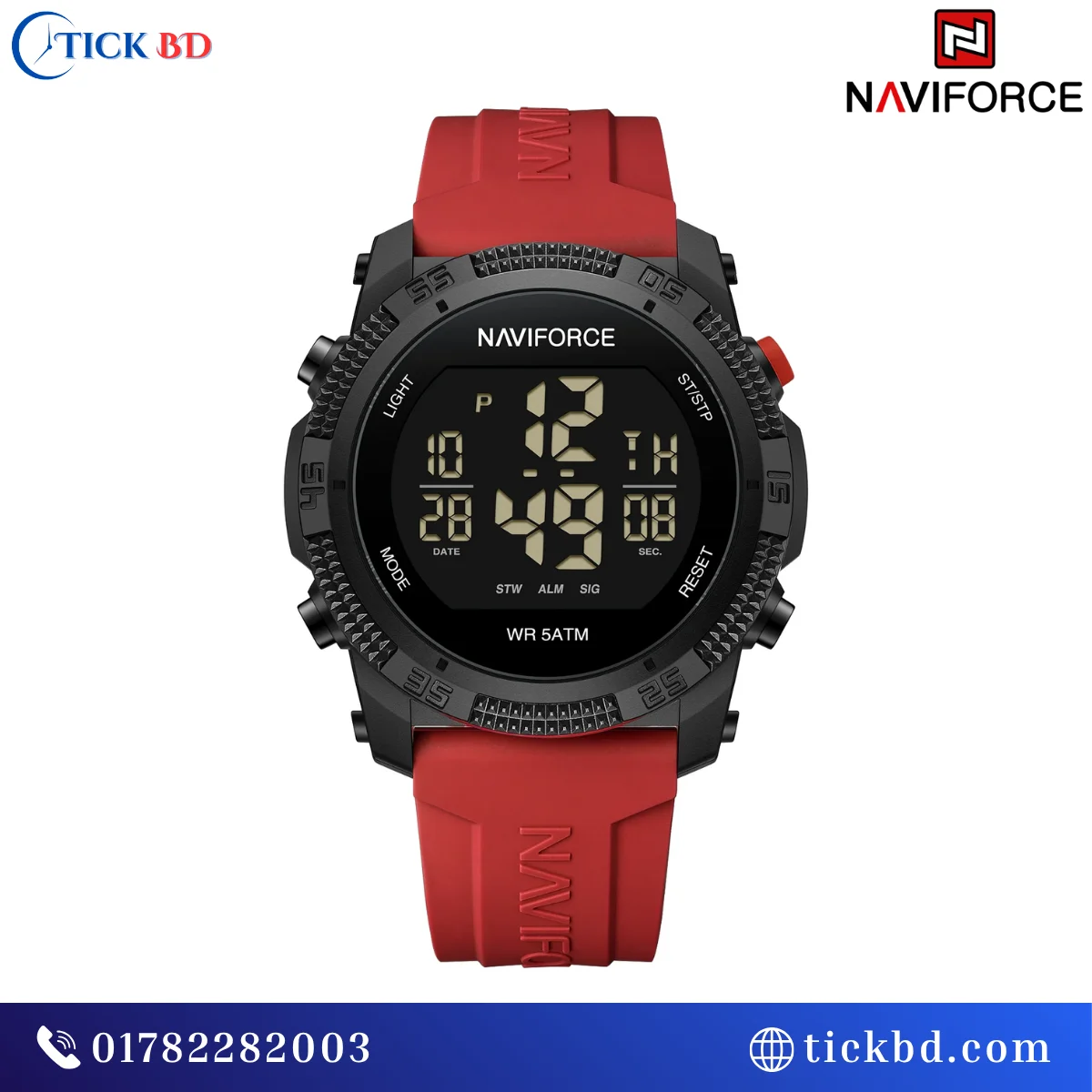 NAVIFORCE NF7104 Digital Sports Watch Best Price in Bangladesh