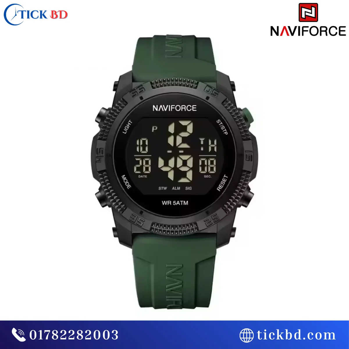 NAVIFORCE 7104 Digital Sports Watch Best Price in Bangladesh